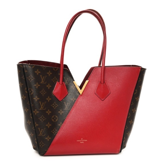 copy Louis Vuitton Red/Brown Tote (never worn) gift from a consignment - Picture 1 of 4